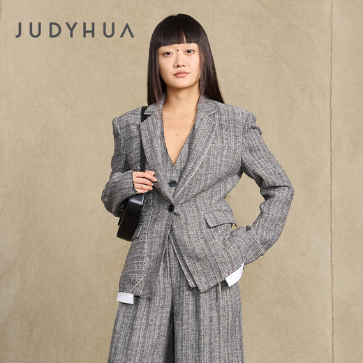 JUDYHUA生命的轨迹系列亚麻西装 商品图0
