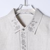 SDSA男装2026新款高贵轻奢新中式刺绣花卉设计长袖衬衫百搭衬衣 商品缩略图1
