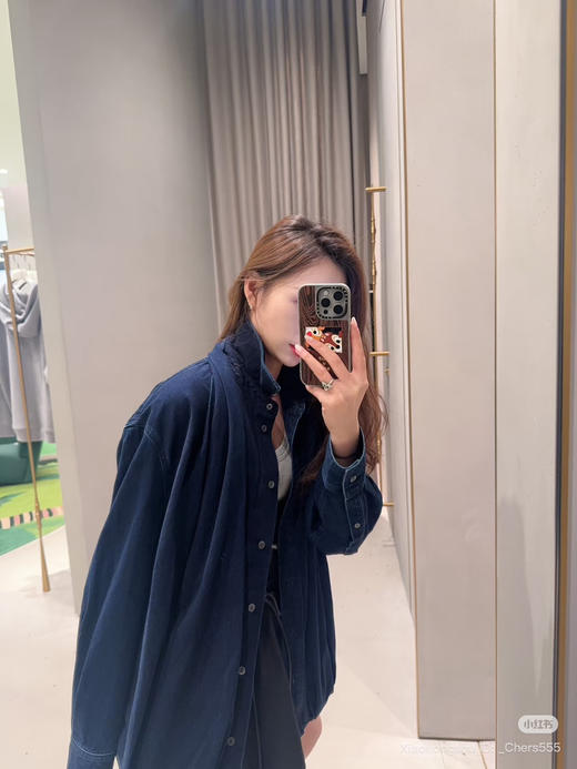 312-2 渠道圆正 lew做旧水洗超柔软牛仔 灯笼气球 复古牛仔外套 我穿38宽松效果 商品图4