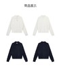 F031259新品针织衫时尚休闲减龄百搭复古学院风翻领绞花毛衫女 商品缩略图12