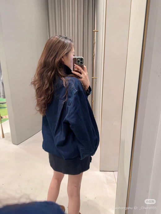 312-2 渠道圆正 lew做旧水洗超柔软牛仔 灯笼气球 复古牛仔外套 我穿38宽松效果 商品图6