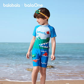 巴拉巴拉儿童泳衣男女童宝宝2026年新款连体泳装防晒耐氯泳衣裤