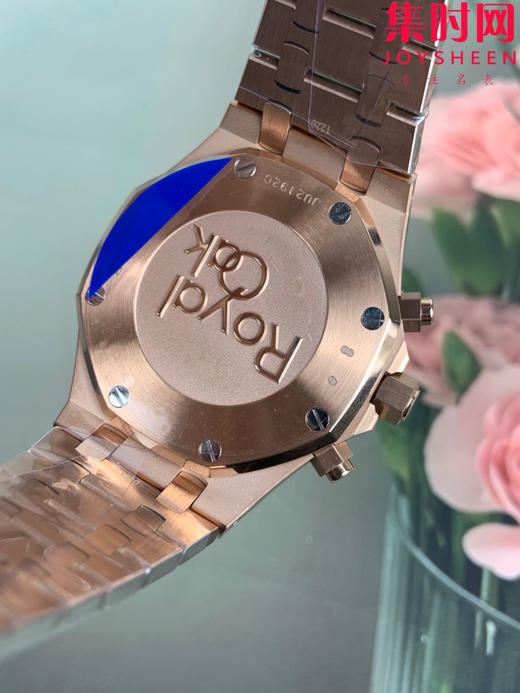 APS新品爱彼皇家橡树系列26715 玫金蓝盘 男士腕表 表径38mm 丹东4801机 小手腕福音 商品图6