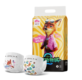 盛夏光年迪士尼疯狂动物城系列腰贴型婴儿纸尿裤S56片