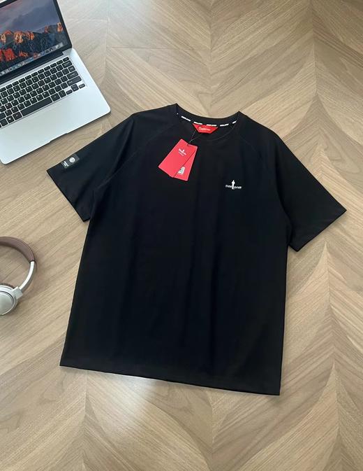 F031221春夏新款立体连肩袖设计舒适挺括百搭休闲运动短袖圆领T恤 商品图12