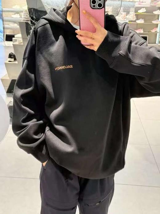 男女同款！春款毛圈！萨洛x蒙复古潮流休闲连帽套头卫衣    环速卫衣 商品图2