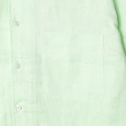 3418SDSA男装2026新款高贵轻奢极简风纯色亚麻长袖衬衫百搭时尚衬衣 商品图3