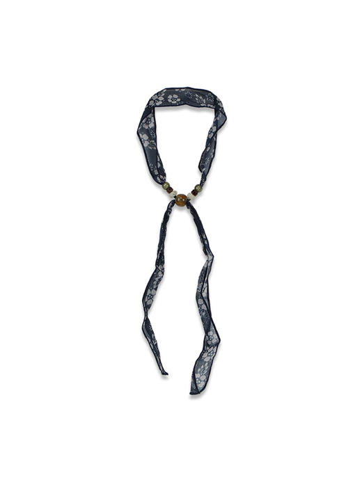 法式复古碎花设计串珠颈带巾丝巾-纪念日百货门店同款169698416 商品图6