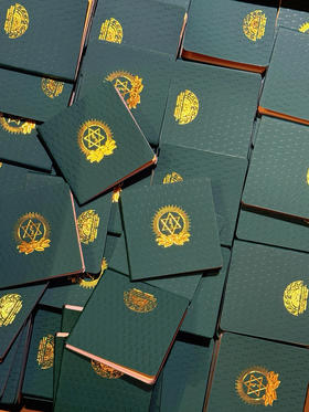 随身口袋本皮套二十一度母赞文化纪念卧室家用精装绿色便携式