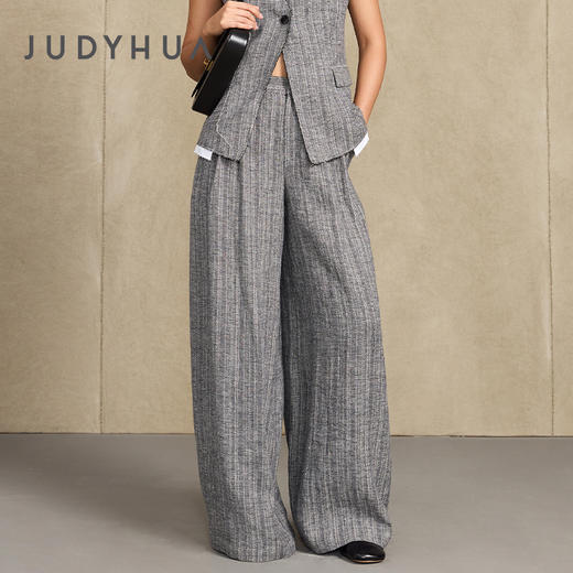 JUDYHUA生命的轨迹系列亚麻长裤 商品图0