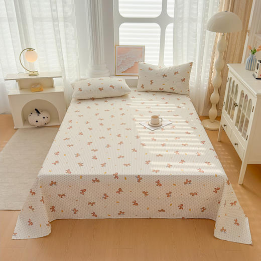 【品牌直发】加倍生活 全新升级原棉老粗布细纱工艺床单凉席三件套-马上发财系列 11色可选yc0318019 商品图6