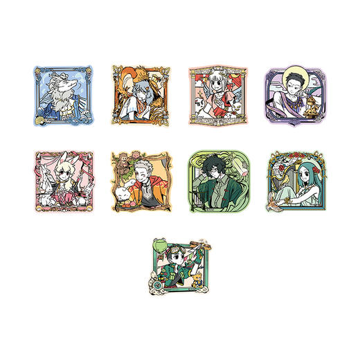 《非人哉官方店》梦中画系列银镜面亚克力徽章盲盒动漫周边吧唧胸针 商品图4