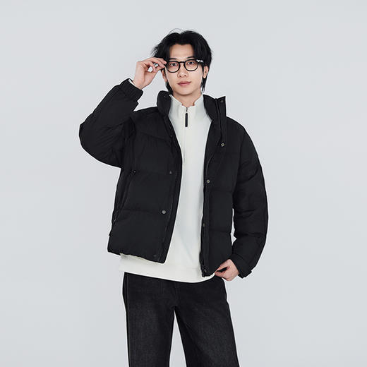 【新品上新】HX 冬季短款立领羽绒服Z100540061101 商品图2