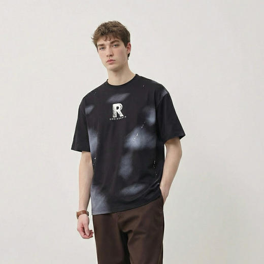 夏季新款字母印花短袖T恤舒适时尚扎染潮流上衣   YLZ-CY6862 商品图2