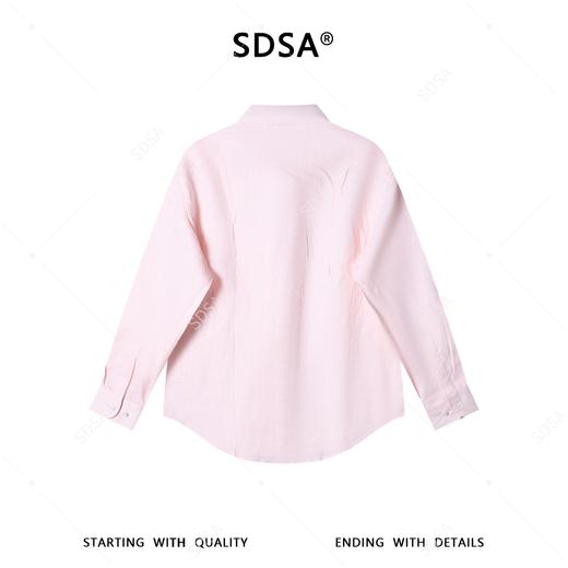 3418SDSA男装2026新款高贵轻奢极简风纯色亚麻长袖衬衫百搭时尚衬衣 商品图5