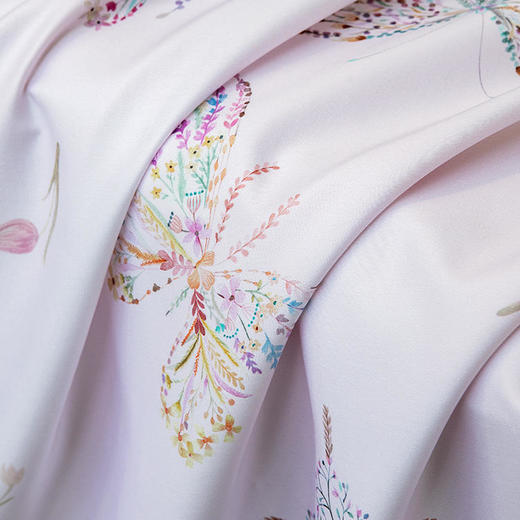 【代发】80支 弗里达花园 蝴蝶精灵 蓝铂儿童四件套纯棉（尺寸为被罩尺寸） 商品图5
