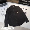 F031248洗水牛仔面料时尚翻领单排扣男女同款牛仔衬衫外套 商品缩略图12