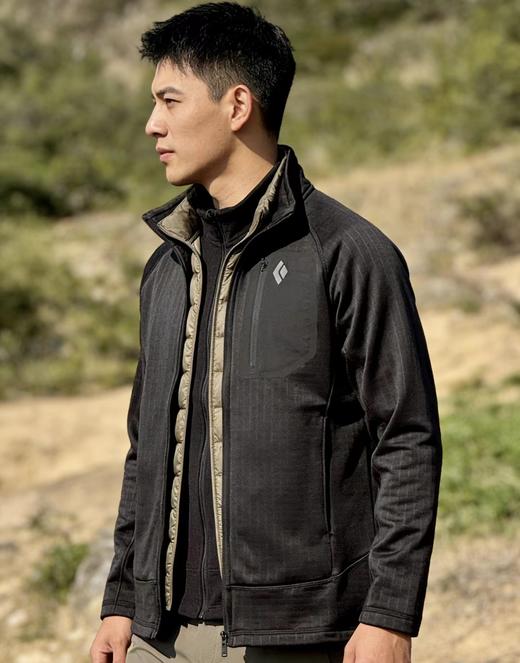 F031265户外柔软舒适抓绒衣运动立领拉链防风保暖层外套 商品图10