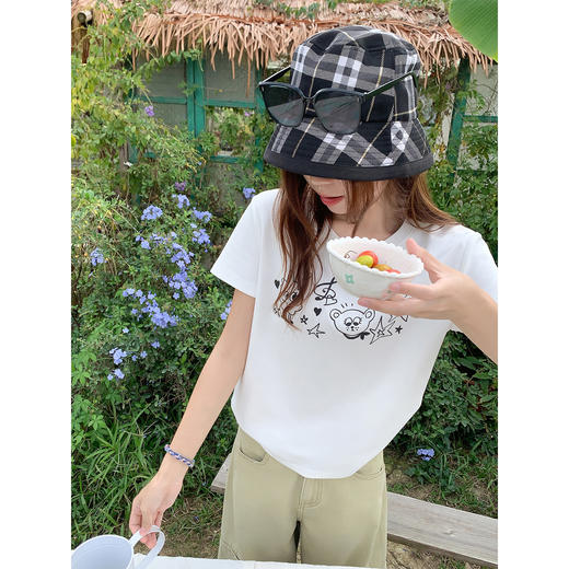 <曾小咸推荐>3.15现货秒杀 ！微信超特价！韩系卡通印花短袖 日常119.99 立减50 秒杀59.99！！ 商品图2