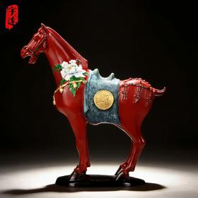 宇达青铜摆件 马创意艺术礼品《福临和瑞》家居装饰工艺摆件