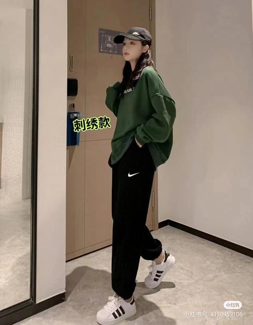 F031239新款休闲运动刺绣logo柔软有格调舒爽透气束脚长裤 商品图5