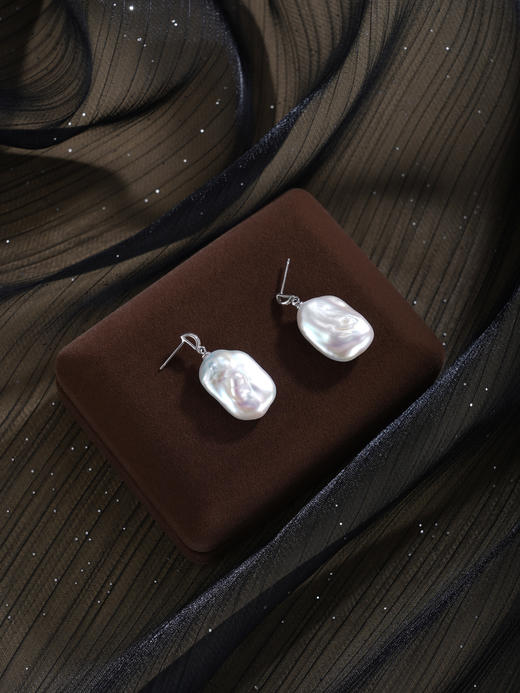 子佩集【风蚀诗篇】银S925珍珠惜王妃耳钉【W7487】双色巴洛克2602 商品图5