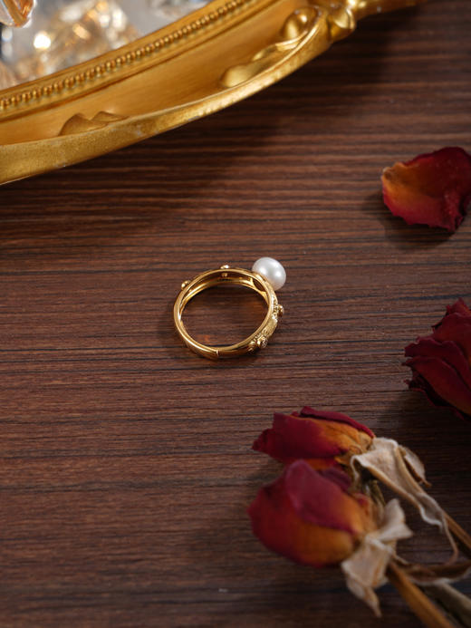 子佩集【璀璨启程】银S925珍珠惜王妃戒指【R2217】双色点钻2602 商品图4