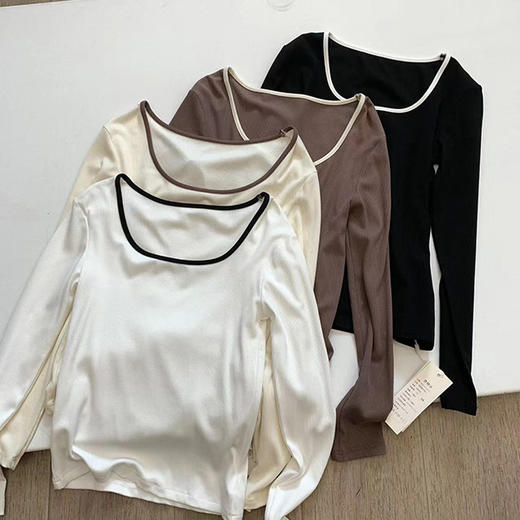 特价出！通勤穿搭神器！百搭方领长袖T！ 商品图11