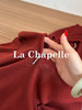 专柜实拍【柔软绵羊毛】拉夏贝尔/La Chapelle复古明艳港风！氛围感连帽半拉链撞色假两件软糯质感针织衫★ 商品缩略图5