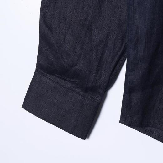 SDSA男装2026新款高贵轻奢极简风纯色亚麻长袖衬衫百搭时尚衬衣 商品图3