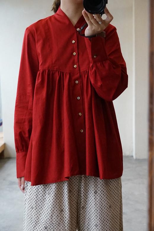 The last flower of the afternoon 定番款喇叭袖衬衫 商品图0