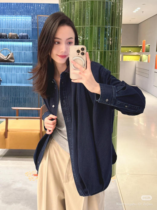 312-2 渠道圆正 lew做旧水洗超柔软牛仔 灯笼气球 复古牛仔外套 我穿38宽松效果 商品图11