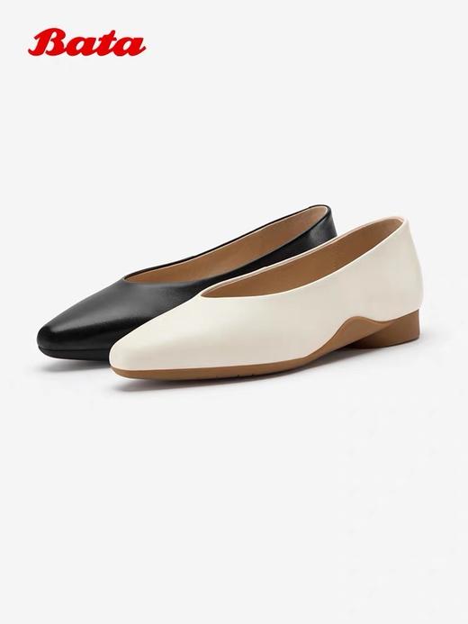 BF楼Bata浅口单鞋女2026春款经典简约羊皮低跟单鞋AAO26AQ6 吊牌价899 活动价539 商品图3