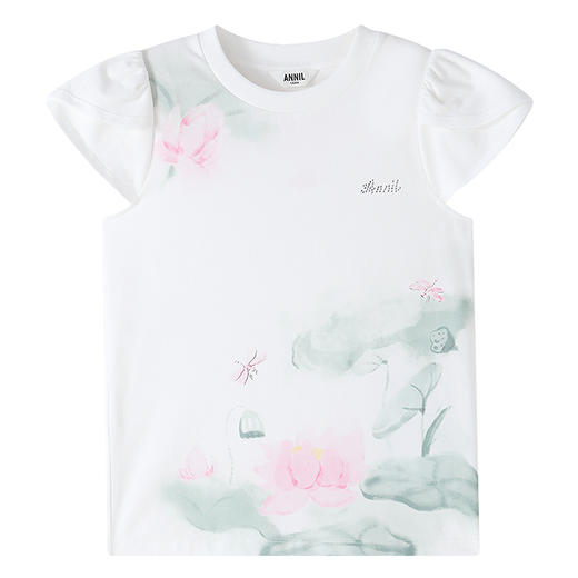 【实体店同款】女童短袖针织衫夏季新款安奈儿童装AG621262 商品图5