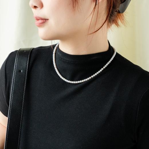 菜菜家点点金小米珠项链|4mm淡水珍珠，搭配18k金隔片，单戴叠戴都好看 商品图0