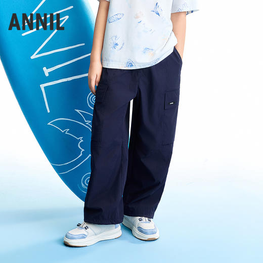 【实体店同款】男童全腰梭织单裤夏季新款安奈儿童装AB626151 商品图0