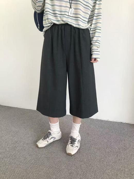 老米优品🎈3-5天！梨形身材本命神裤！韩代同款。《高级感裁剪七分西装阔腿裤》A字阔腿，含9%羊毛，定制面料，挺阔有型。K260312A 商品图7