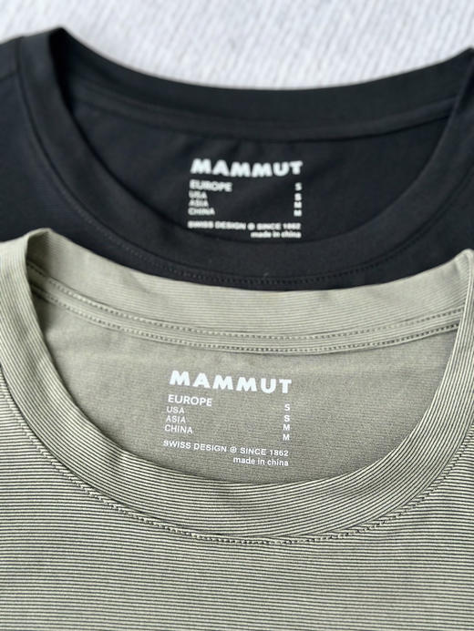 原单正品 MAMMUT猛犸象超薄速干透气弹力户外运动短袖
颜色：黑色 绿色
尺码：m l xl xxl 商品图5