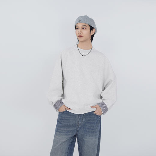 【新品上新】HX 春季圆领纯棉卫衣C106610004101 商品图2