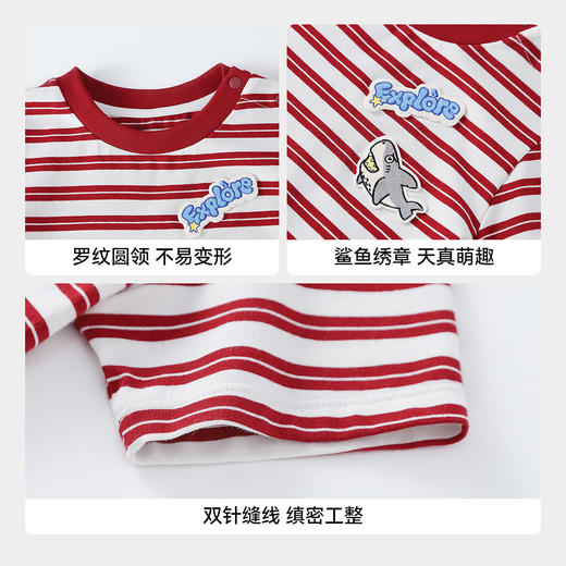 【实体店同款】男童圆领短袖针织衫夏季新款安奈儿童装XB621159 商品图4