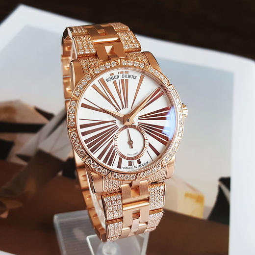 【95新】Roger Dubuis 罗杰杜彼RDDBEX0381自动机械机芯38MM（女款）王者系列18K玫瑰金镶嵌原厂钻石260226TJ18 商品图2