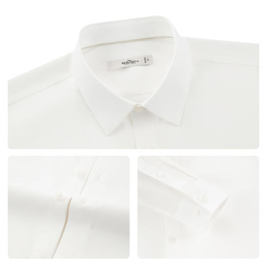 【含莱赛尔】柒牌男式商务长袖衬衫26春季新款柔软舒适衫百搭衬衣 130A70670 商品图3