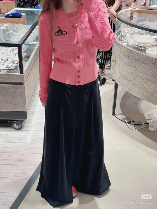 312-6 纯原尾货 土星刺绣 时髦针织小开衫 商品图12