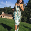 辣目洋子同款】桑罗蓝白条纹热带吊带裙25年春夏新品宅家度假 商品缩略图0