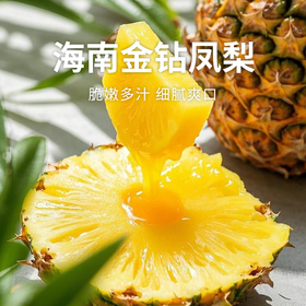 【金钻凤梨】香气馥郁酸甜脆爽 个头饱满皮薄肉厚无需泡盐水（4-4.5斤）
