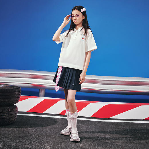 PUMA彪马童装2026夏季新款儿童女童短袖套装百褶裙甜美洋气 商品图2