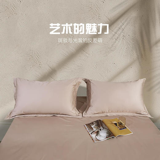 【代发】蓝铂单件床品床上用品100支全棉杏仁色床单/床笠枕套（此链接不可床单改床笠） 商品图1