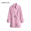 【直发】伦敦雾新品女士翻领暗门襟中款风衣-LS21WF131W 商品缩略图5