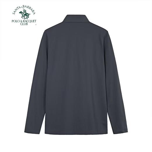 【直发】圣大保罗纳米绒无痕压胶合身版长袖POLO衫 男商务通勤短袖T恤 -PW25KT415M 商品图1