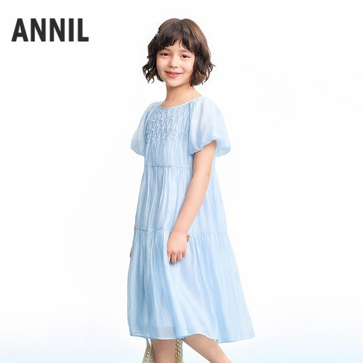 【实体店同款】女童短袖连衣裙夏季新款安奈儿童装AG623136 商品图0